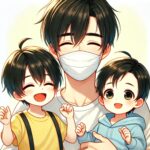 涼介さんと二人の息子は月に一回の交流を継続している。